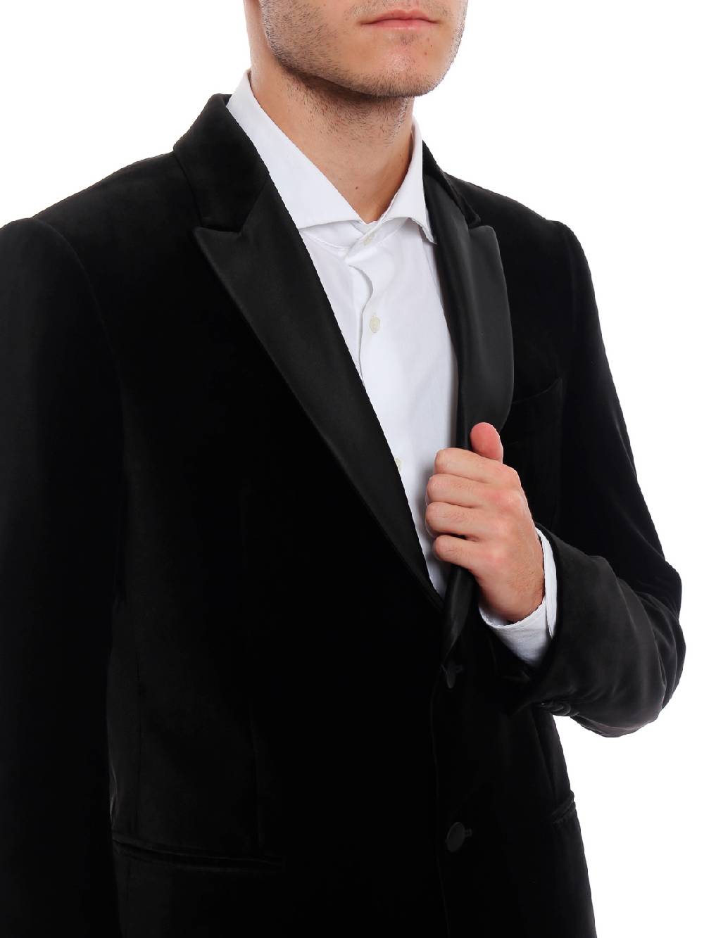 EMPORIO ARMANI Blazer Uomo in Velluto Discount Store per i nuovi prodotti