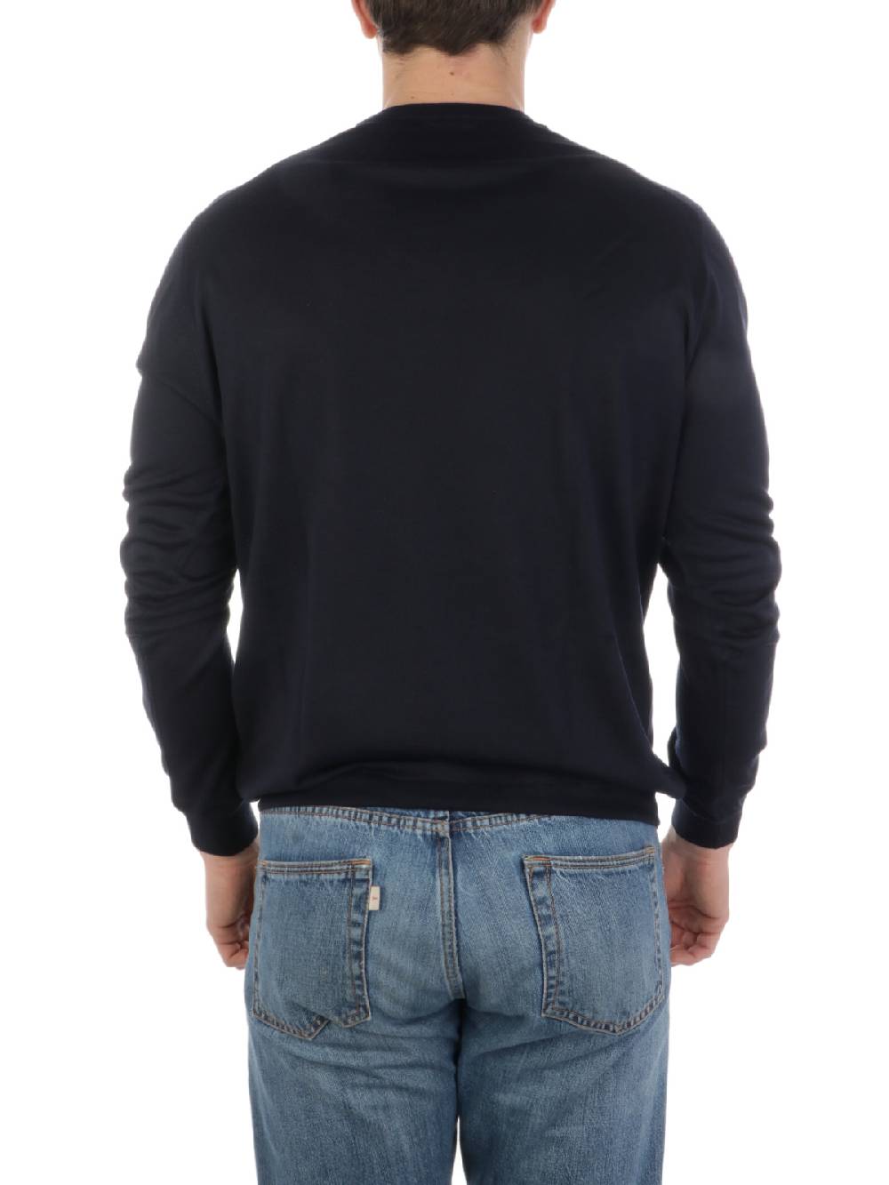 MALO Girocollo Uomo in Cashmere e Seta Vendita Calda