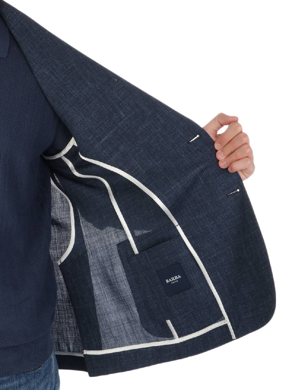 BARBA Giacca Uomo Easy In Lana E Seta Bestseller