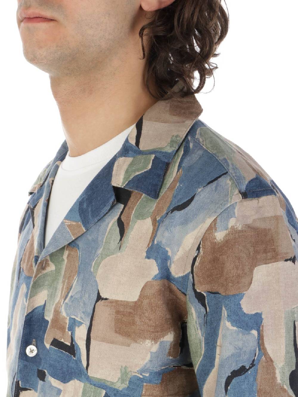 ALTEA Camicia Uomo Fantasia In Lino Offerta settimanale
