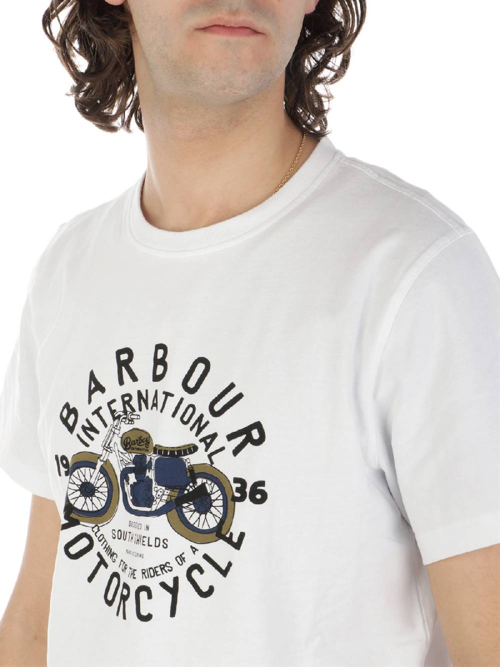 BARBOUR INTERNATIONAL T-shirt Uomo Spirit In Cotone Ritorno libero