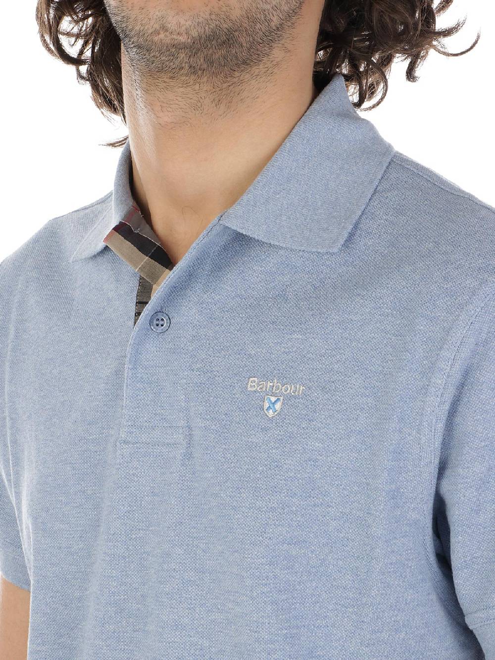 BARBOUR Polo Uomo In Cotone Piqué Sostegno trimestrale