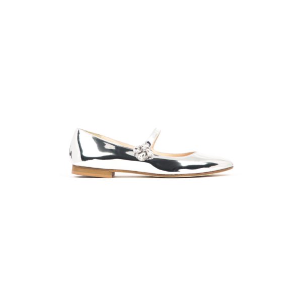 ﻿Prosperine Ballerina “Bebè” da Donna Effetto Specchio con Laccio