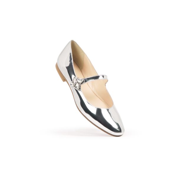 ﻿Prosperine Ballerina “Bebè” da Donna Effetto Specchio con Laccio Offerta natalizia