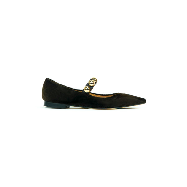 Prosperine Ballerina da Donna con Fascia e Borchie
