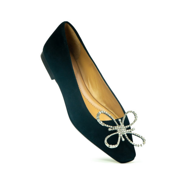 Prosperine Ballerina da Donna in Camoscio con Accessorio Qualità