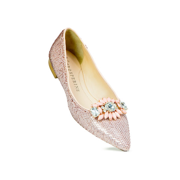 Prosperine Ballerina da Donna in Pailettes Rosa Consegna Veloce