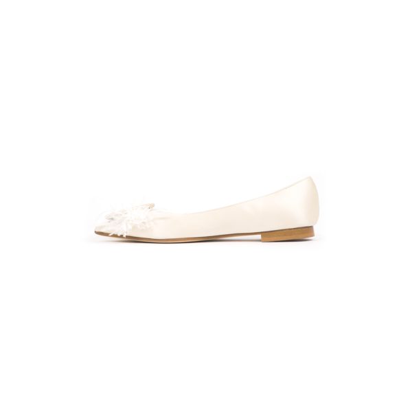 Prosperine Ballerina da Donna in Raso con Piume Prezzo Ridotto