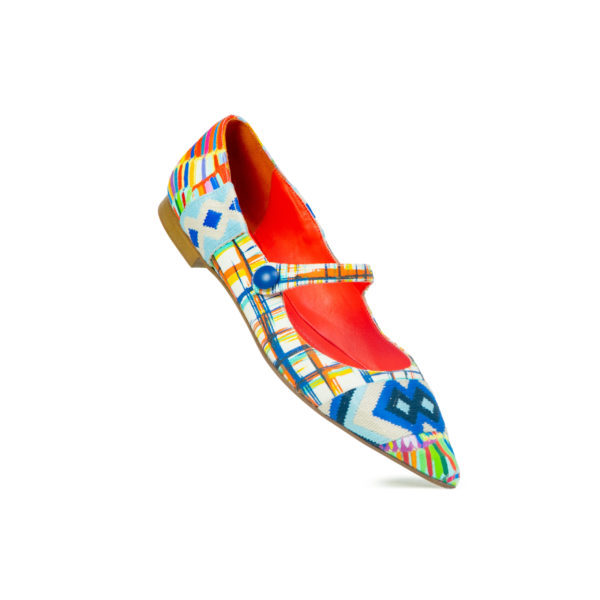 Prosperine Ballerina da Donna in Tessuto Multicolor Offerta