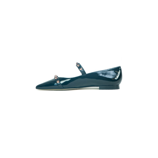 Prosperine Ballerina da Donna in Vernice con Cinturino e Borchie Outlet