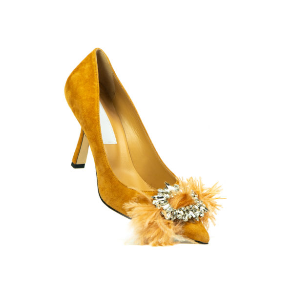 Prosperine Decolletè da Donna in Camoscio Camel Vendite Flash