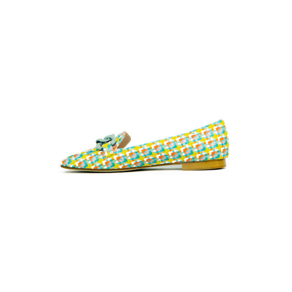 Prosperine Mocassino da Donna in Tessuto Multicolor Italia