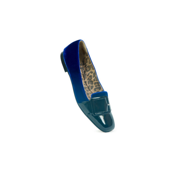 Prosperine Slipper da Donna in Velluto e Vernice Nuova