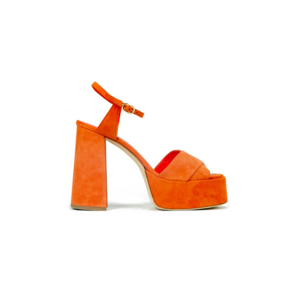 Prosperine Sandalo da Donna con Plateau in Camoscio