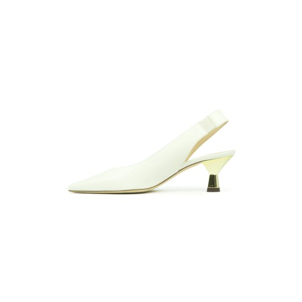 Prosperine Sandalo da Donna in Nappa con Tacco Laccato Oro Offerte