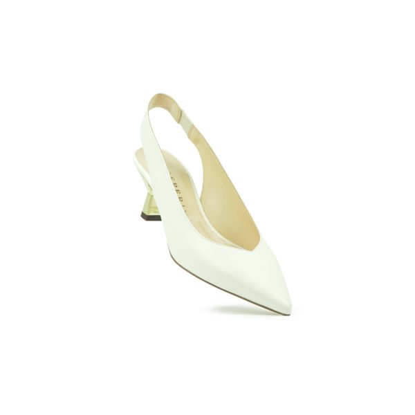 Prosperine Sandalo da Donna in Nappa con Tacco Laccato Oro Offerte