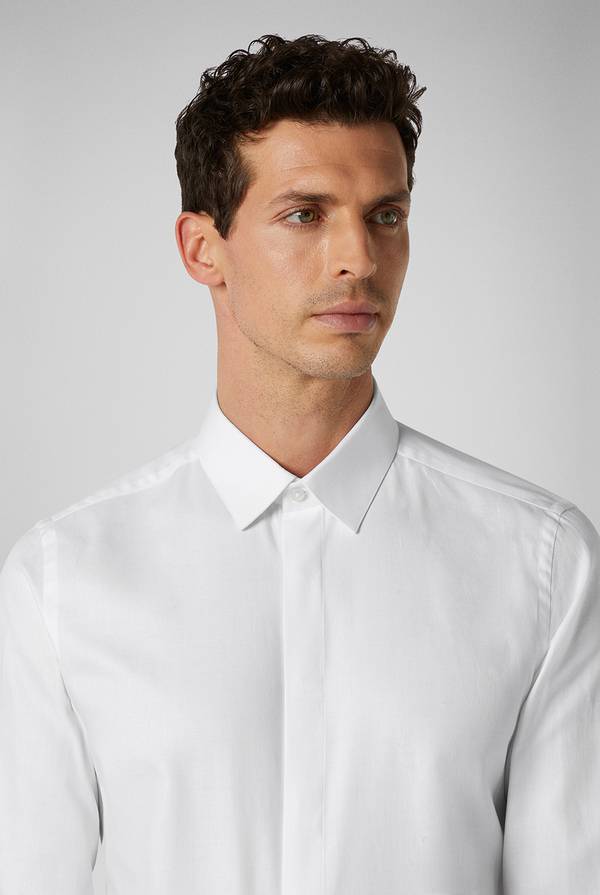 Pull Pal Zileri Camicia in puro cotone della linea Cerimonia con micro disegnature Italy