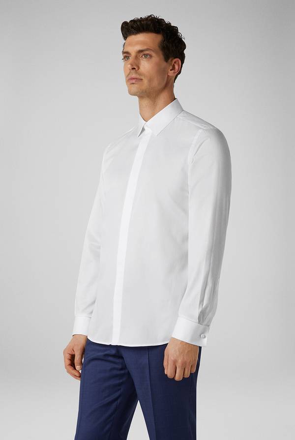 Pull Pal Zileri Camicia in puro cotone della linea Cerimonia con micro disegnature Italia