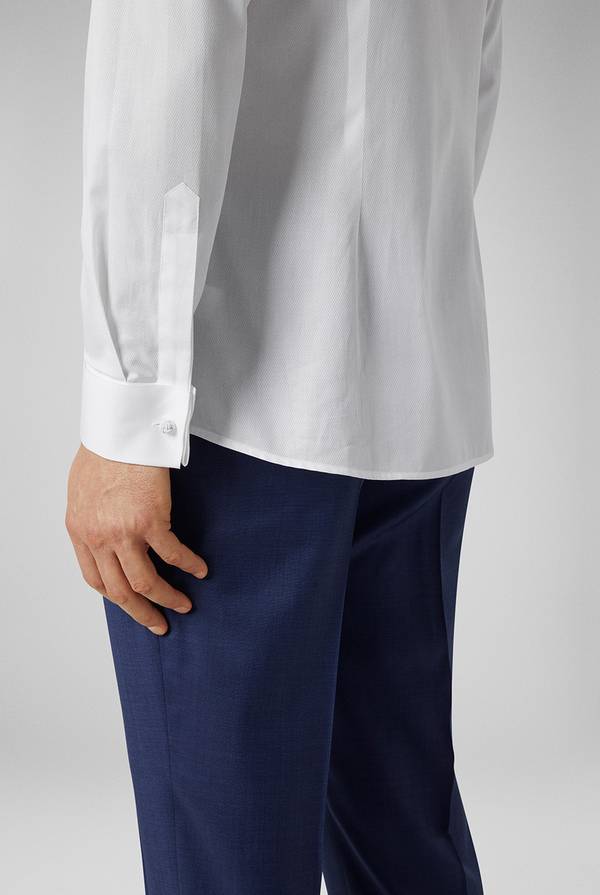 Pull Pal Zileri Camicia in puro cotone della linea Cerimonia con micro disegnature Italia