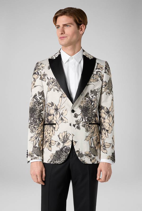 Pull Pal Zileri Giacca smoking con motivo floreale Consegna Veloce