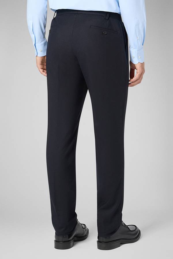 Pull Pal Zileri Pantaloni in lana stretch con banda elastica 2025