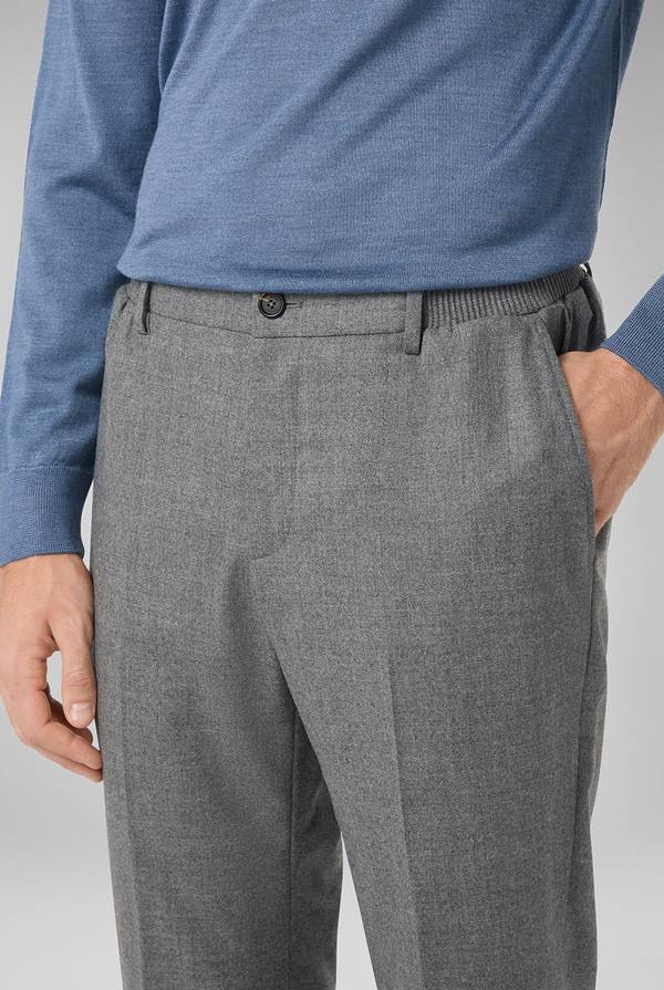 Pull Pal Zileri Pantaloni in lana stretch con banda elastica In Linea