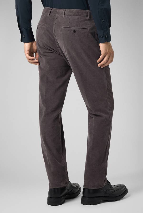 Pull Pal Zileri Pantaloni chino tinti in capo in cotone corduroy Negozi Online