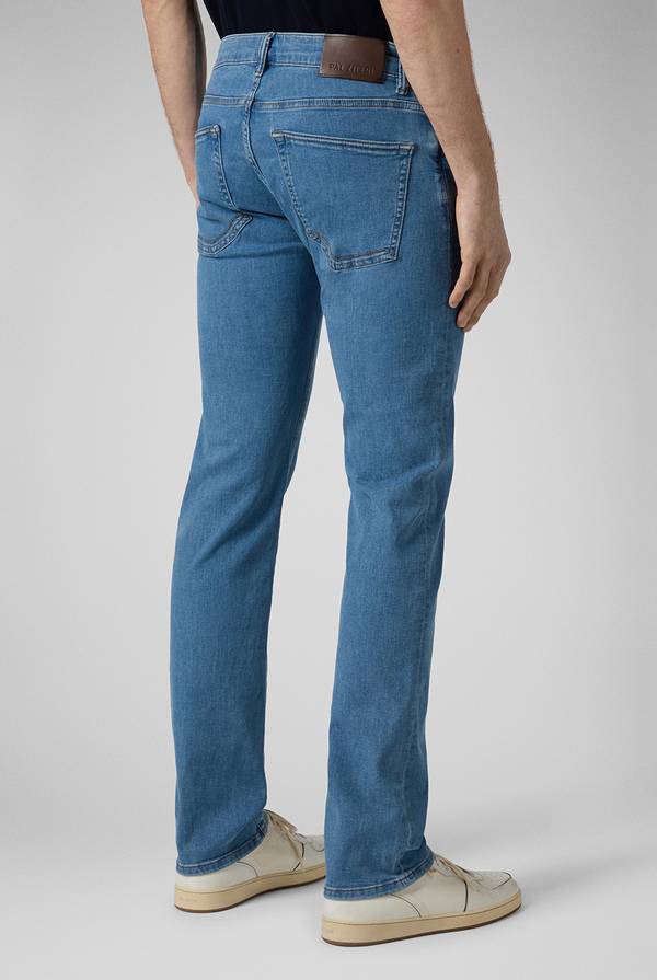 Pull Pal Zileri Denim 5 tasche effetto delavè In Vendita
