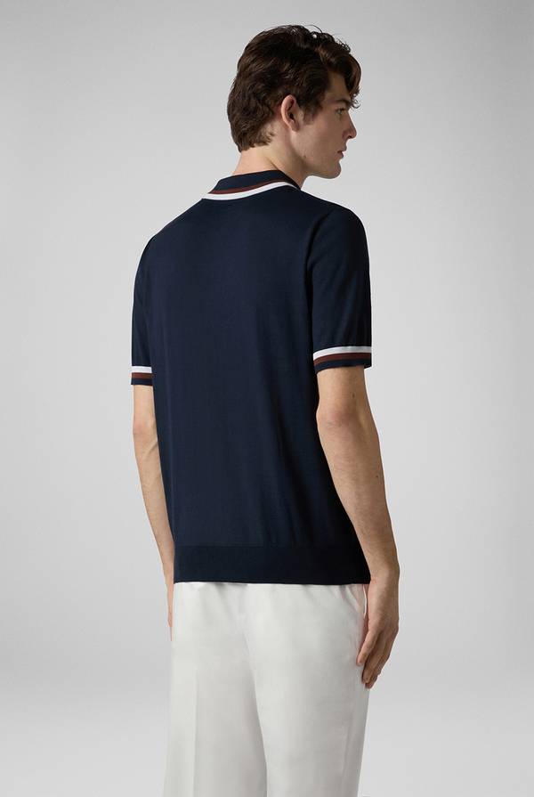 Pull Pal Zileri Polo in maglia con dettagli a contrasto Vendita Calda