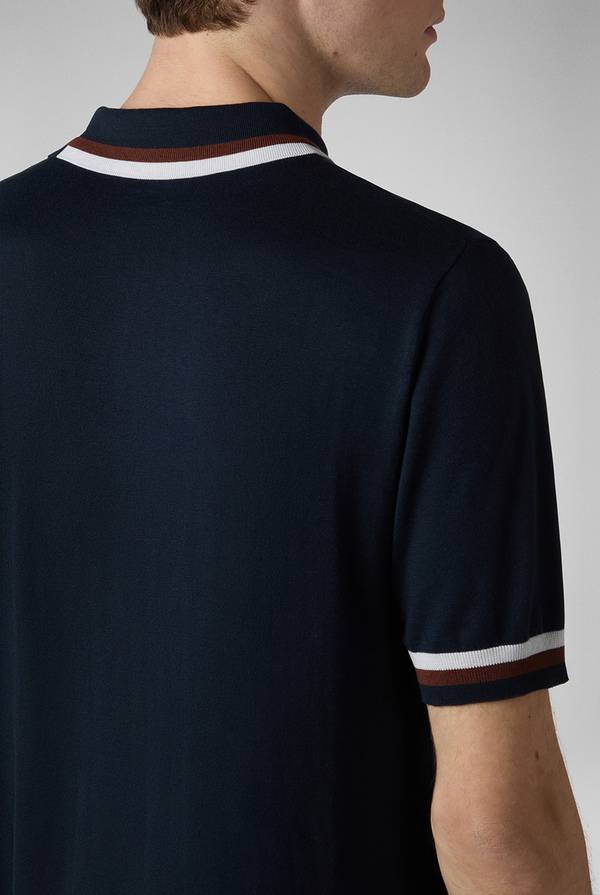Pull Pal Zileri Polo in maglia con dettagli a contrasto Vendita Calda
