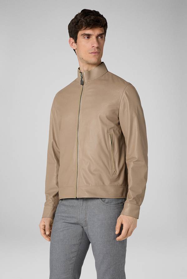 Pull Pal Zileri Biker reversibile in nappa e nylon Nuova