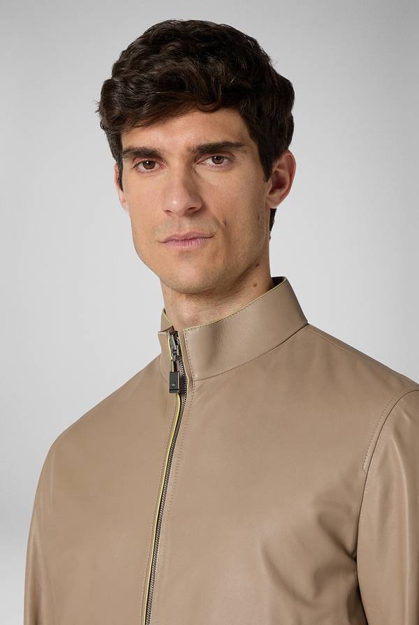 Pull Pal Zileri Biker reversibile in nappa e nylon Nuova