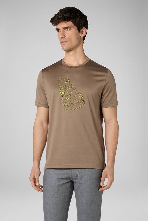 Pull Pal Zileri Tshirt con lavorazione a ricami 2025