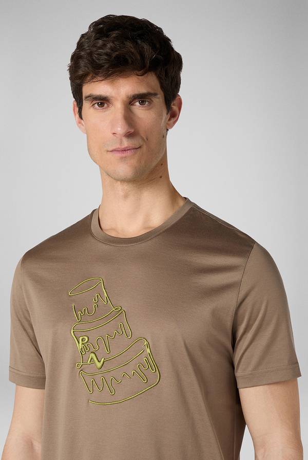 Pull Pal Zileri Tshirt con lavorazione a ricami 2025