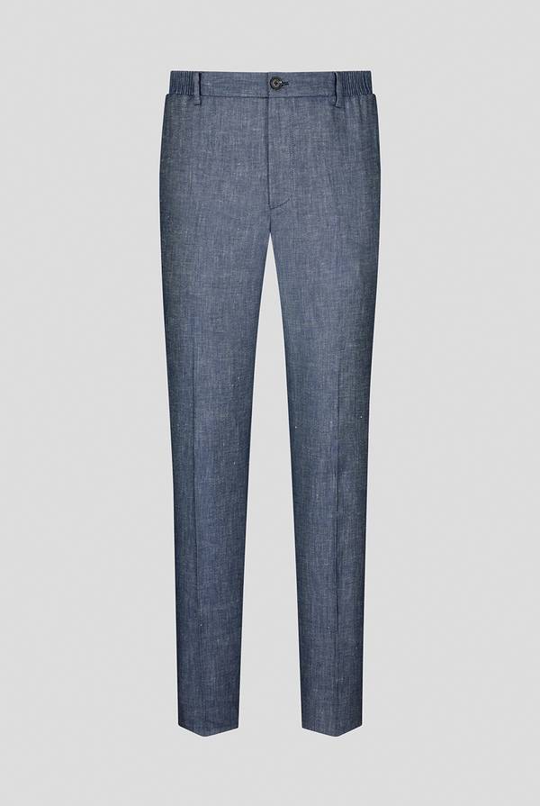 Pull Pal Zileri Pantalone in lino e cotone stretch