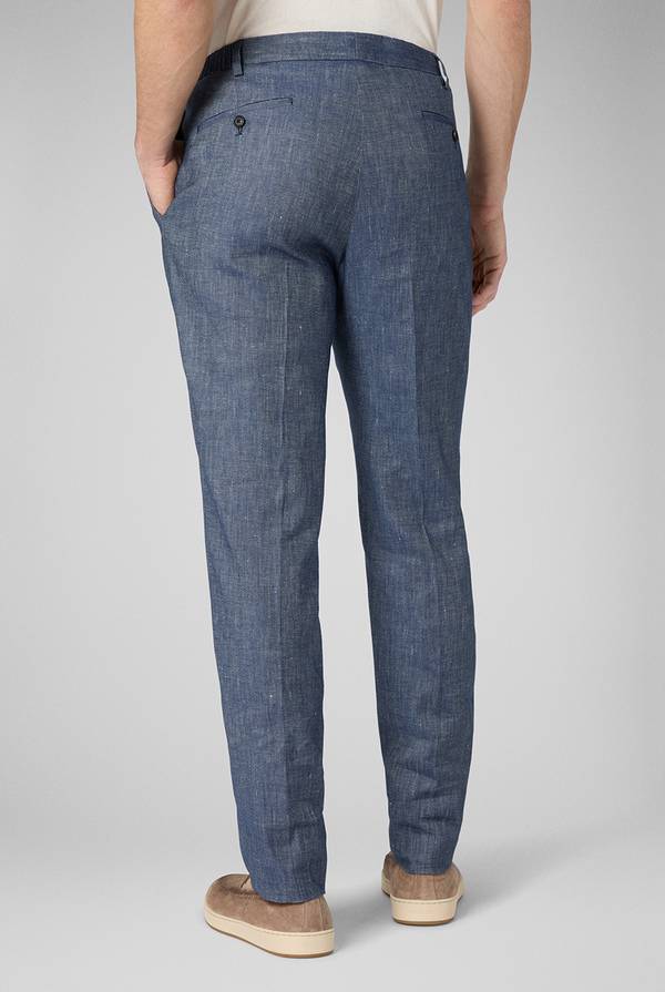 Pull Pal Zileri Pantalone in lino e cotone stretch In Linea