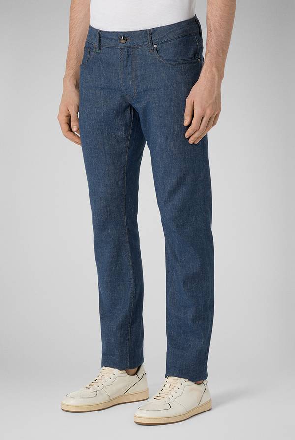 Pull Pal Zileri Denim 5 tasche effetto lino Qualità Garantita