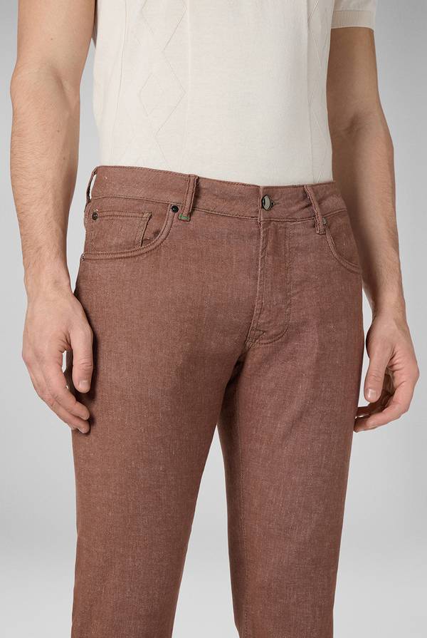 Pull Pal Zileri Denim 5 tasche effetto lino Negozi Online