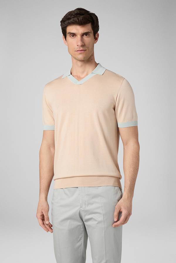 Pull Pal Zileri Polo a maniche corte con scollo a V Sottocosto