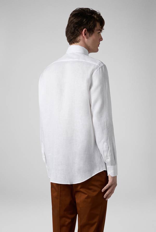 Pull Pal Zileri Camicia in lino bianca Outlet