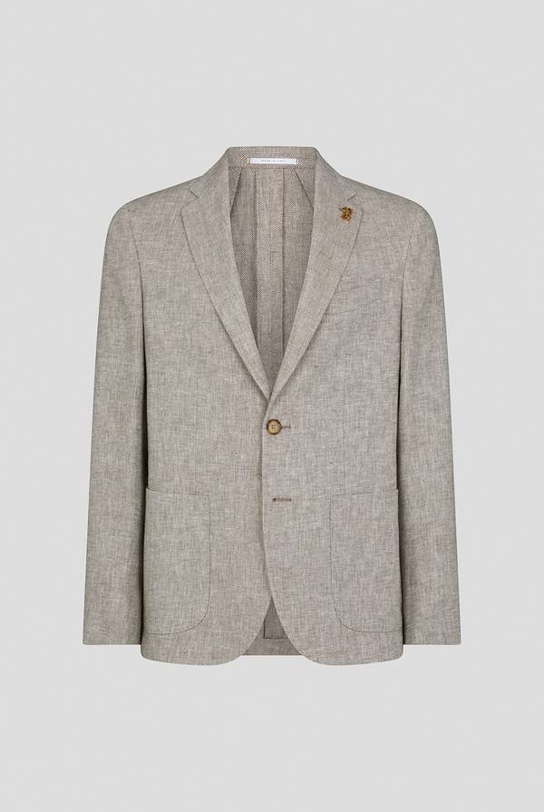 Pull Pal Zileri Giacca Brera in lino e cotone