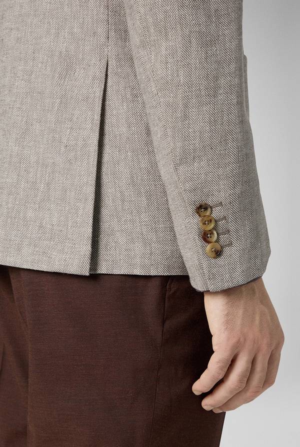 Pull Pal Zileri Giacca Brera in lino e cotone In Vendita