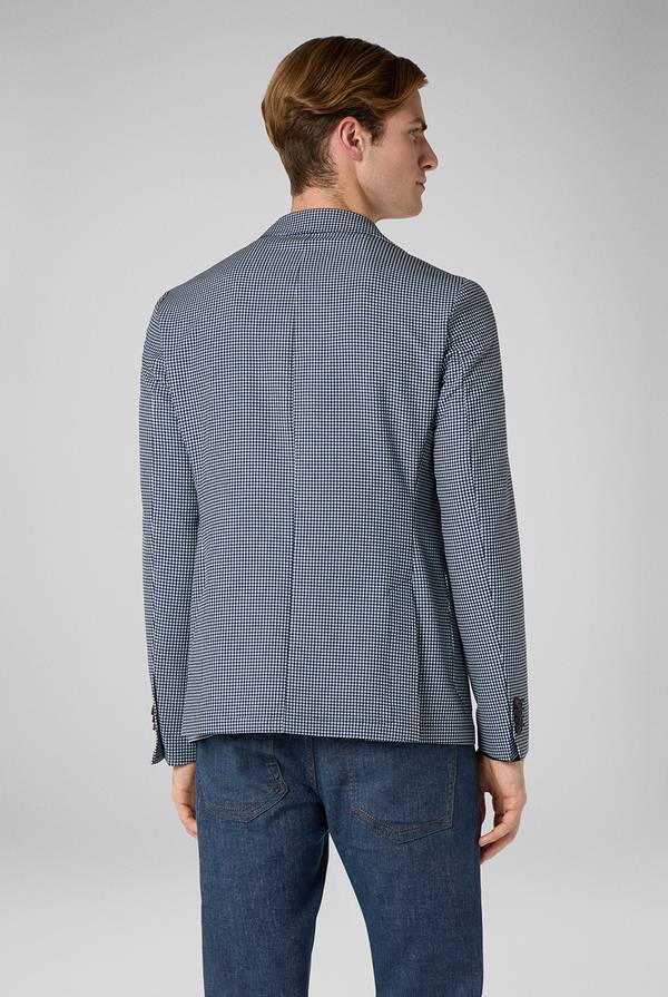 Pull Pal Zileri Giacca Effortless in jersey con motivo pied de poule Italia