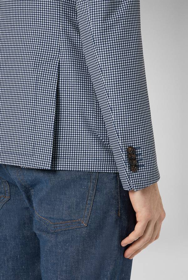 Pull Pal Zileri Giacca Effortless in jersey con motivo pied de poule Italia