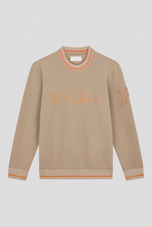 Pull Pal Zileri Felpa in cotone stretch con logo