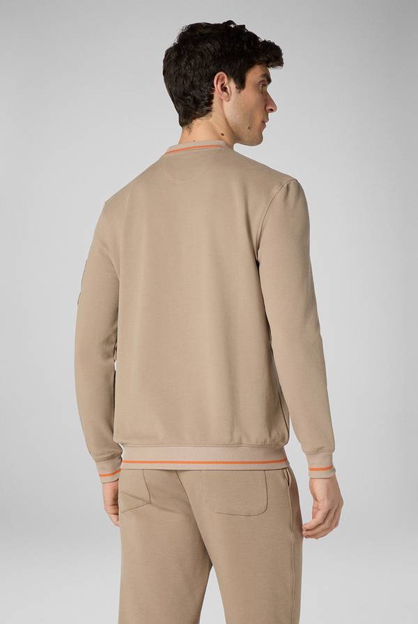 Pull Pal Zileri Felpa in cotone stretch con logo 2025