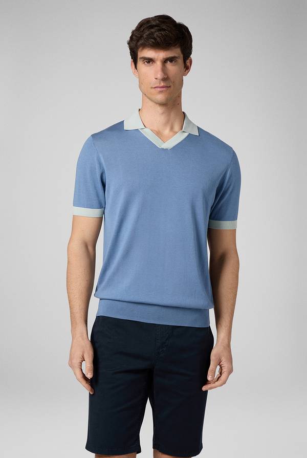 Pull Pal Zileri Polo a maniche corte con scollo a V Promozione