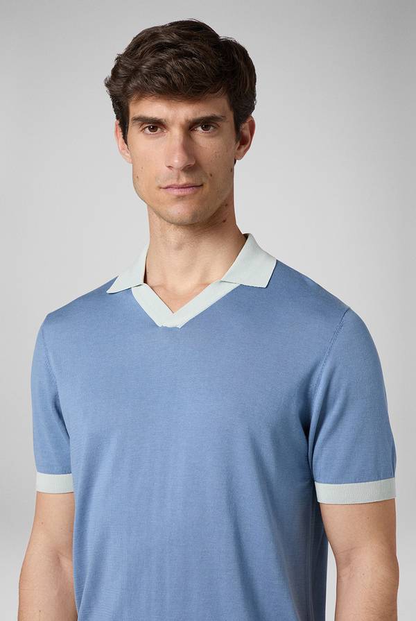 Pull Pal Zileri Polo a maniche corte con scollo a V Promozione