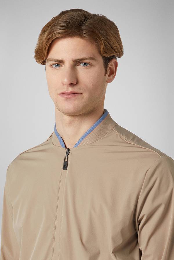 Pull Pal Zileri Bomber in soft shell color tortora Negozi Online