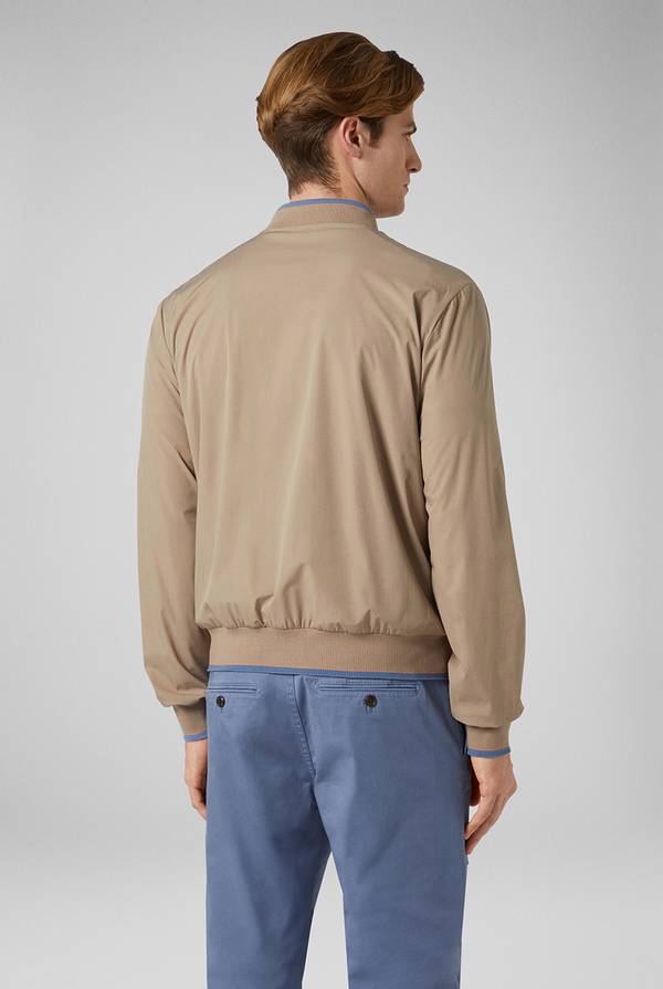 Pull Pal Zileri Bomber in soft shell color tortora Negozi Online
